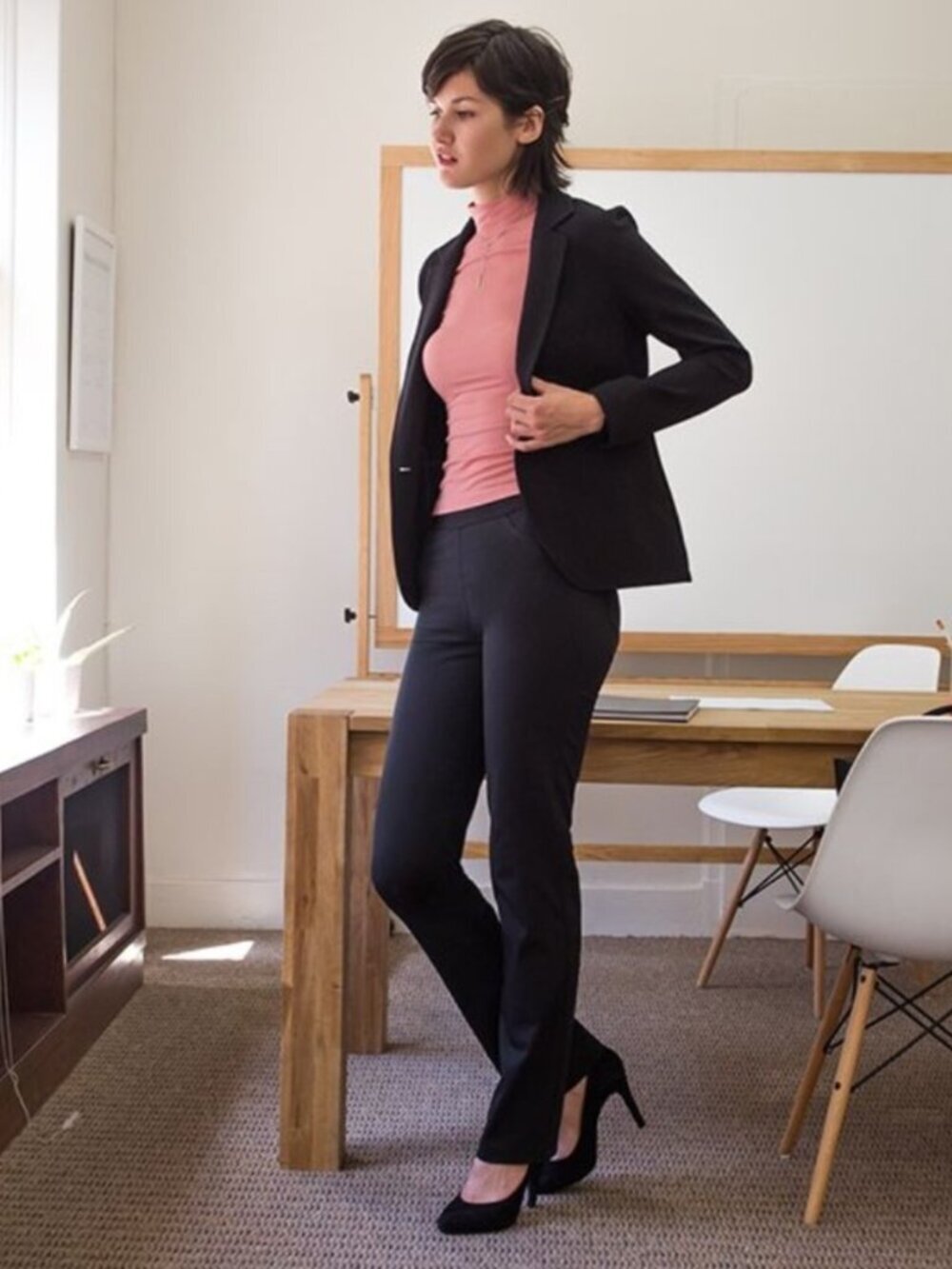 New Betabrand Black Office Jeans Yoga Denim Small Petite